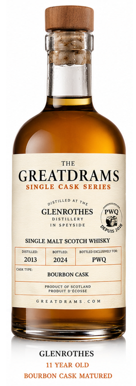 GLENROTHES 11 ANS – BOURBON CASK Single Malt Scotch Whisky