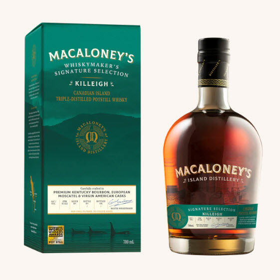 Macaloney - Killeigh - triple distillation single pot still - Moscatel