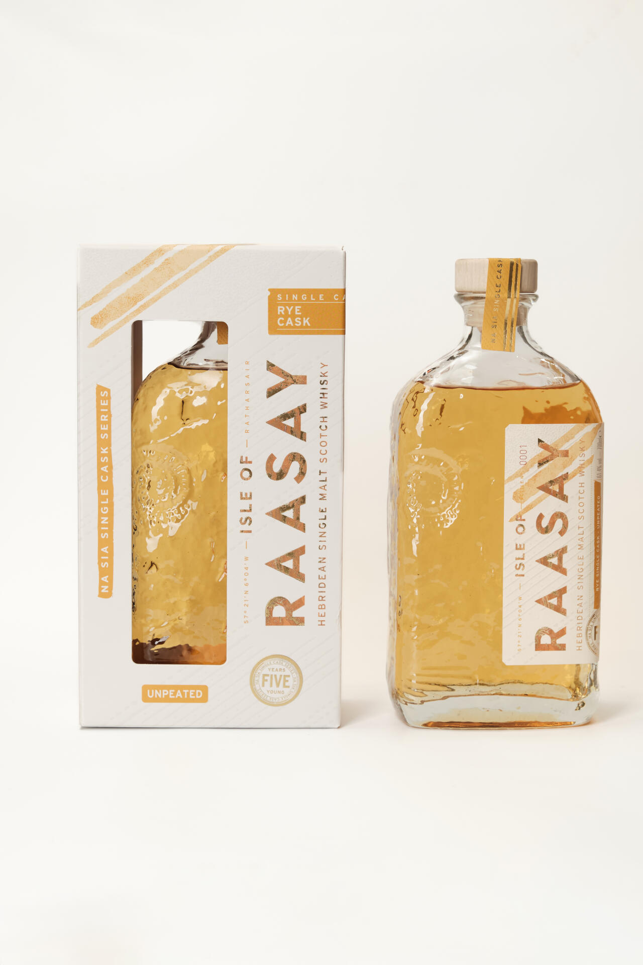 Isle of Raasay whisky - NA SIA 5 years - Unpeated Ex American Rye cask - 2024 - 1st Release