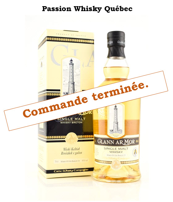 Terminé – GLANN AR MOR Maris Otter Barley – Single Malt  – de la distillerie Bretonne (France) : Glann ar Mor