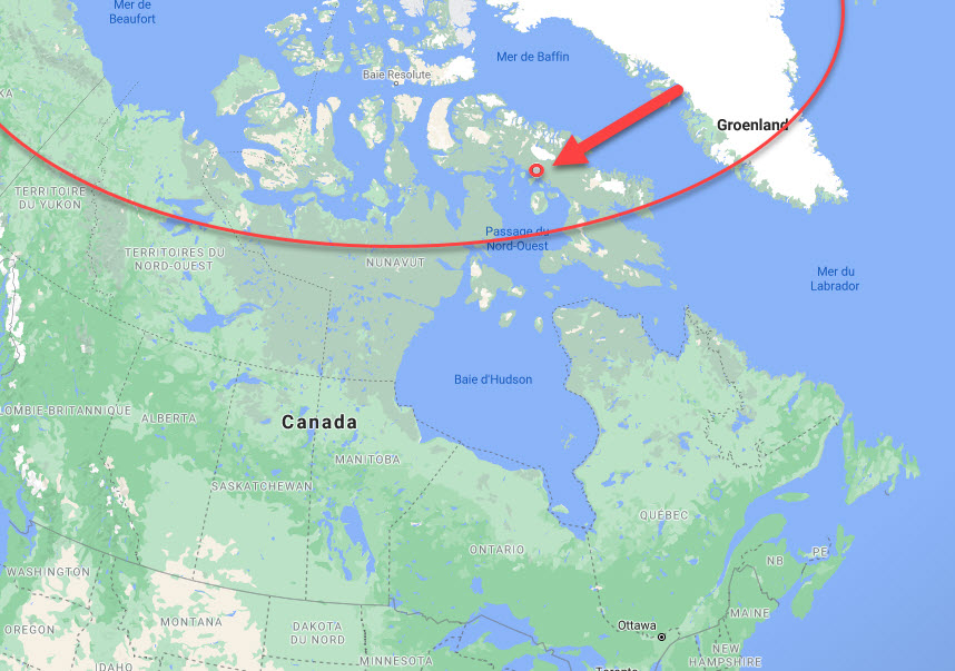 carte du cercle polaire canada 1