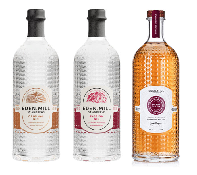 Groupe de commande – 3 gin de Eden Mill – Distillerie écossaise de St-Andrews